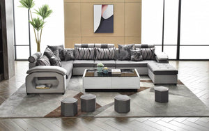 Selena Grey & Light Grey Modular Sectional