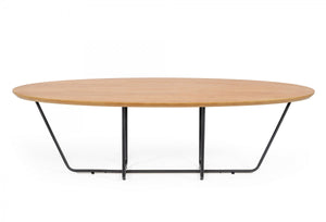 Amelia - Industrial Large Oak Coffee Table