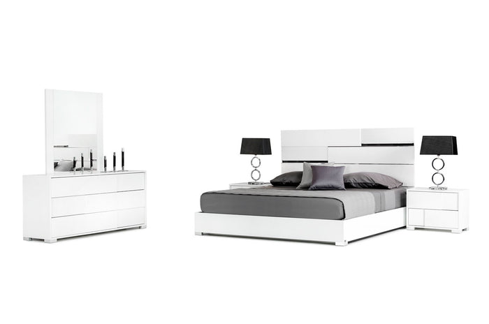 Anderm Italian Modern White Bedroom Set