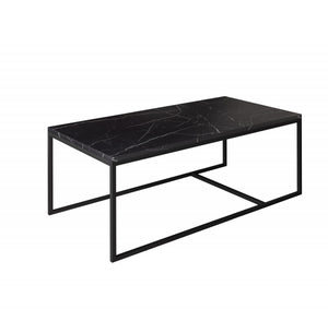 Bocale - Black Marble + Metal Coffee Table