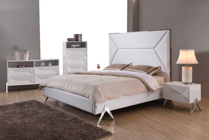 Cath Modern White Bedroom Set