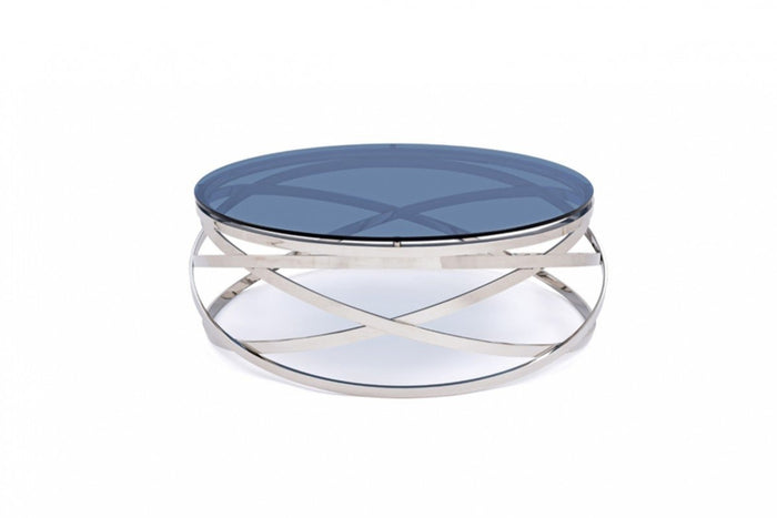 Trikin Contemporary Smoked Glass Coffee Table