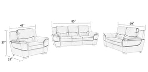 Alisona Leather  Sofa Set