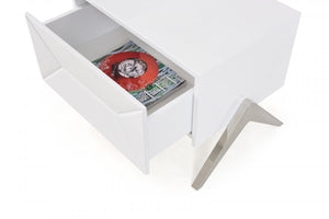 Cath Modern White Nightstand