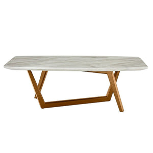 Polistena - Mid Century Walnut + Ceramic Coffee Table