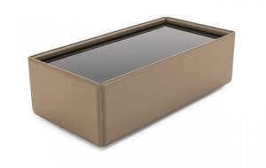 Pizzoli - Modern Beige Leatherette Coffee Table