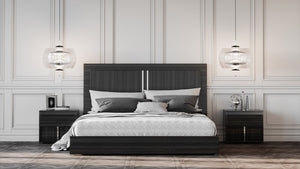 Axman Italian Modern Grey Bed